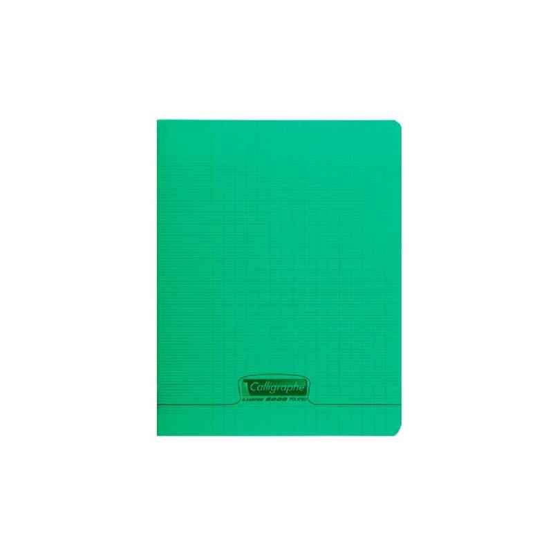 CAHIER PIQUE 96P SEYES A5 90GRS C/POLY VERT