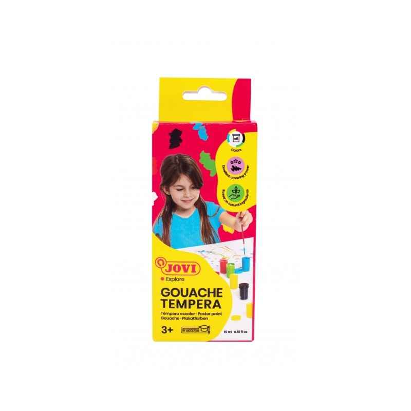 GOUACHE BTE DE 6 COUL ASS JOVI