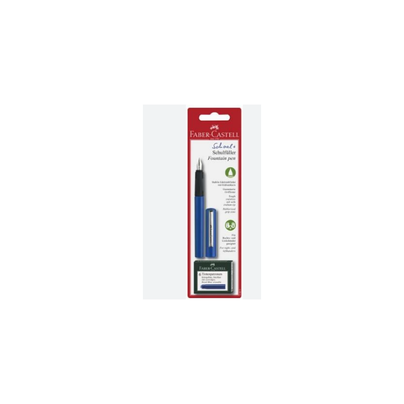 STYLO A PLUME BLEU + CARTOUCHE