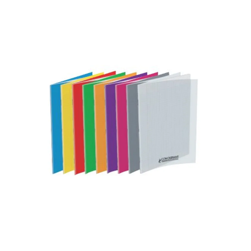 un Cahier polypro A4 (21x29,7cm) - 96 pages différentes couleurs